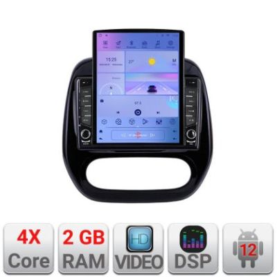 Navigatie Renault Captur 2013-2020 Android radio gps internet quad core 2+32 ecran vertical 9.7" KIT-captur-v2+EDT-E708