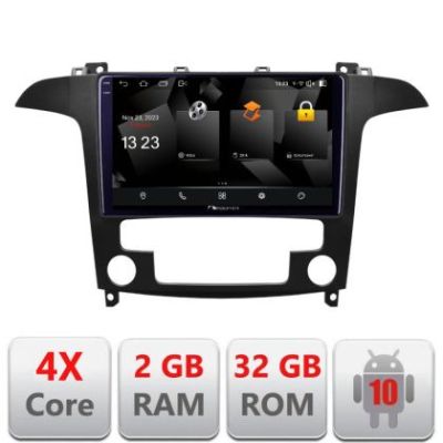 Navigatie Ford S-Max 2008-2012 5230-003 Android Ecran 720P Quad Core 2+32 carplay android auto