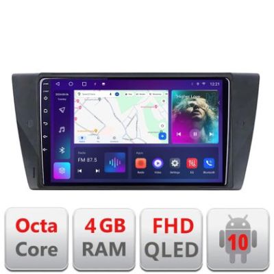 Navigatie BMW Seria 3 E90 B-095 Android Ecran QLED octa core 4+64 carplay android auto KIT-095+EDT-E309V3