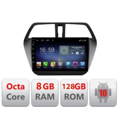 Navigatie Suzuki S-Cross F-337 Octa Core cu Android Radio Bluetooth Internet GPS WIFI DSP 8+128GB 4G