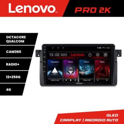 Navigatie BMW Seria 3 E46 Lenovo Kit-052 8 core QLED 2K 12+256 360 Android Waze USB Navigatie Internet Youtube Radio