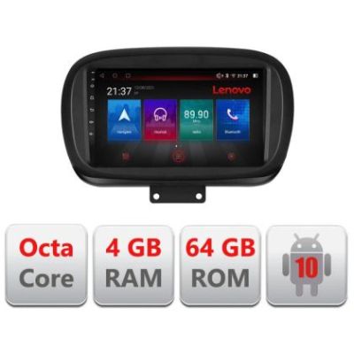 Navigatie Fiat 500 2014- E-539 Octa Core cu Android Radio Bluetooth Internet GPS WIFI DSP 4+64GB 4G