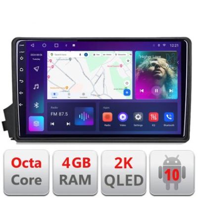 Navigatie Ssangyong Kyron Actyon C-158 Android Octa Core Ecran 2K QLED GPS 4G 4+32GB 360 KIT-158+EDT-E409-2K