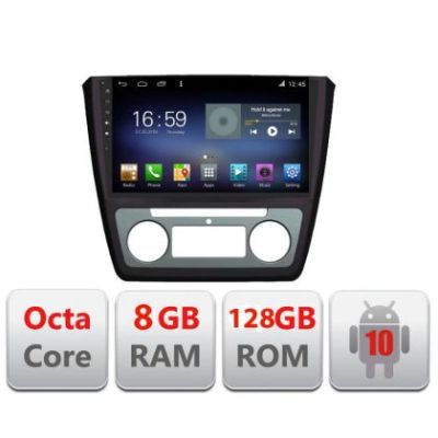 Navigatie SKODA YETI 2009-2014 F-YETI Octa Core cu Android Radio Bluetooth Internet GPS WIFI DSP 8+128GB 4G