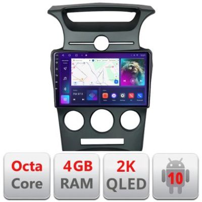 Navigatie Kia Carens 2006-2012 clima automata Android ecran Qled 2K Octa core 4+32 KIT-carens-2006+EDT-E409-2K