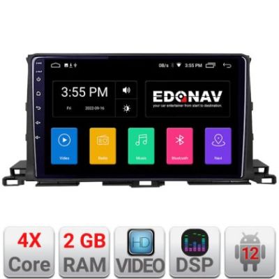 Navigatie Toyota Highlander 2013-2018 Android radio gps internet 2+32 KIT-highlander13+EDT-E210