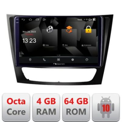 Navigatie Mercedes W211 W219 5510-090 Android Octa Core 720p 4+64 DSP 360 camera carplay android auto