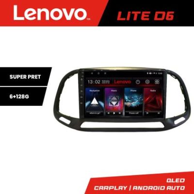 Navigatie Fiat Doblo 2015-2018 Lenovo Kit-DOBLO15 8 core 6+128 GB Android Waze USB Navigatie Internet Youtube Radio