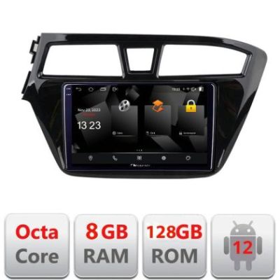 Navigatie HHyundai i20 2015-2018 5960Pro-517 Android Octa Core Qualcomm 2K Qled 8+128 DTS DSP 360 4G Optical