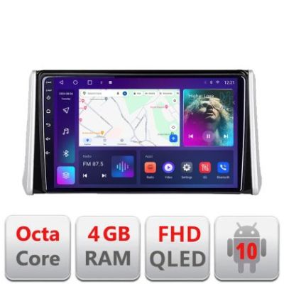 Navigatie Toyota RAV4 2018 Android Ecran QLED octa core 4+64 carplay android auto KIT-RAV4+EDT-E309V3 v1