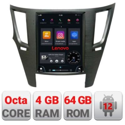 Navigatie Subaru Legacy si Outback 2010-2014 tip tesla radio gps internet Qualcomm 8X 4+64 360 4G carplay android auto  kit-tesla