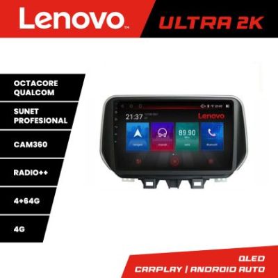 Navigatie Hyundai Tucson 2019 Quad Core Lenovo Kit-1135 8 core QLED Qualcomm 4+64 360 Android Waze USB Navigatie Internet Youtube Radio