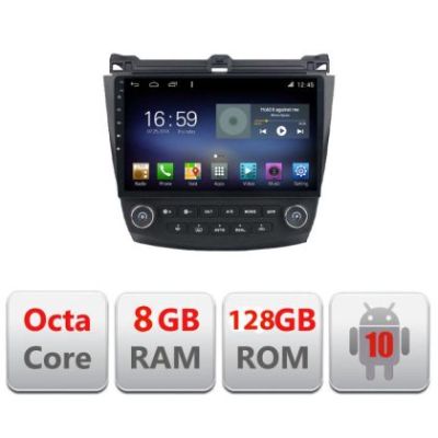 Navigatie Honda Accord 2004-2008 F-accord Octa Core cu Android Radio Bluetooth Internet GPS WIFI DSP 8+128GB 4G