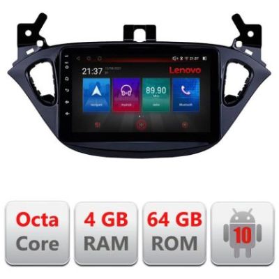 Navigatie Opel Corsa 2013-2016 E-corsa Octa Core cu Android Radio Bluetooth Internet GPS WIFI DSP 4+64GB 4G