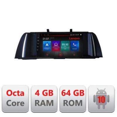 Navigatie Seria 5 F10 2010-2012 CIC Octa Core cu Android Radio Bluetooth Internet GPS WIFI DSP 4+64GB 4G Kit-f10-cic+E