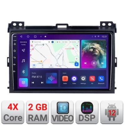 Navigatie Toyota Prado 2007- A-456  2+32 GB Android Waze USB Navigatie Internet Youtube Radio