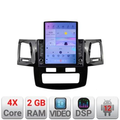 Navigatie Toyota Hilux 2008-2014 K-143 ecran tip TESLA 9.7" cu Android Radio Bluetooth Internet GPS WIFI 2+32 DSP Quad