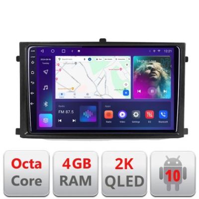 Navigatie Rexton 2019- C-REXTON Android Octa Core Ecran 2K QLED GPS 4G 4+32GB 360 KIT-REXTON+EDT-E409-2K