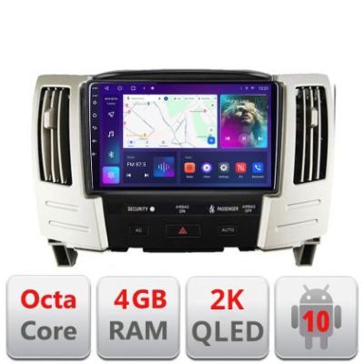 Navigatie Lexus RX300 2003-2008 Android Octa Core Ecran 2K QLED GPS 4G 4+32GB 360 KIT-RX300+EDT-E409-2K