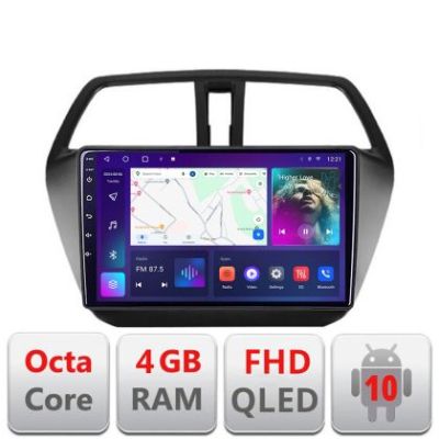 Navigatie Suzuki S-Cross Quad Core B-337 Android Ecran QLED octa core 4+64 carplay android auto KIT-337+EDT-E309V3