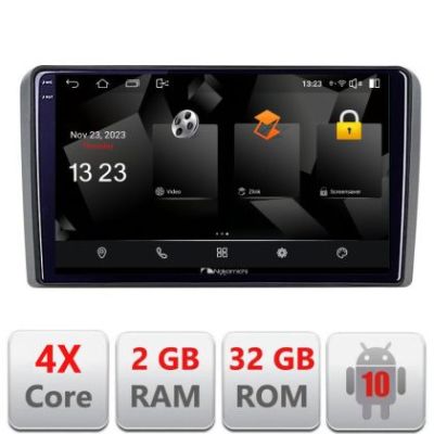 Navigatie Audi A3 8P Quad Core 5230-049 Android Ecran 720P Quad Core 2+32 carplay android auto