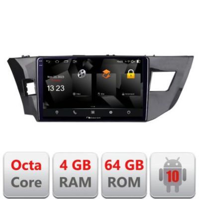 Navigatie Toyota Corolla 2013-2017 5510-470 Android Octa Core 720p 4+64 DSP 360 camera carplay android auto