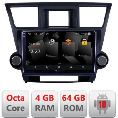 Navigatie Toyota Highlander 2007-2013 Android Octa Core 720p 4+64 DSP 360 camera carplay android auto