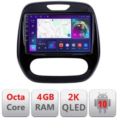 Navigatie Renault Captur 2013-2020 Android ecran Qled 2K Octa core 4+32 KIT-captur-v2+EDT-E409-2K