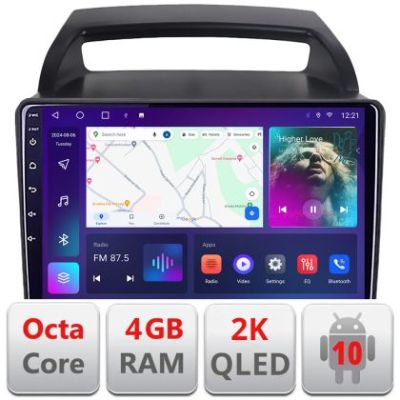 Navigatie Kia Carnival 2006-2014 Android ecran Qled 2K Octa core 4+32 KIT-carnival2006+EDT-E409-2K