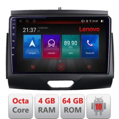 Navigatie Ford Ranger 2015- cu cd Android radio gps internet Octa Core 4+64 LTE Kit-574-2020+EDT-E509-PRO