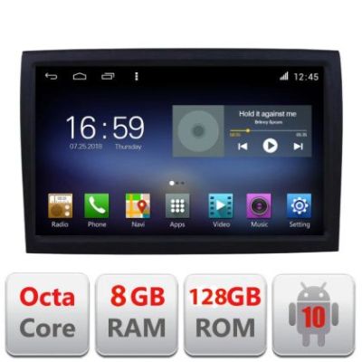 Navigatie Fiat ducato 2006- F-ducato Octa Core cu Android Radio Bluetooth Internet GPS WIFI DSP 8+128GB 4G