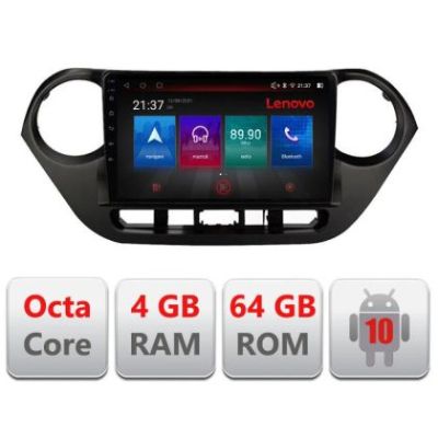 Navigatie HHyundai I10 2013-2019 E-HY38 Octa Core cu Android Radio Bluetooth Internet GPS WIFI DSP 4+64GB 4G