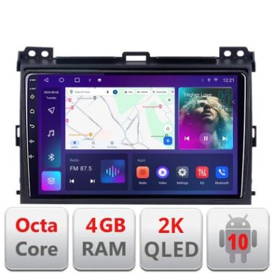 Navigatie Toyota Prado 2007- C-456 Android Octa Core Ecran 2K QLED GPS 4G 4+32GB 360 KIT-456+EDT-E409-2K v1