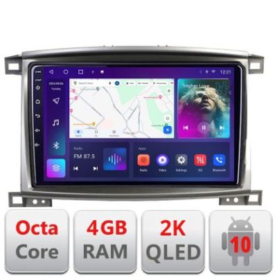 Navigatie Toyota Land Cruiser L100 2002-2008 C-l100 Android Octa Core Ecran 2K QLED GPS 4G 4+32GB 360 KIT-l100+EDT-E409-2K v1