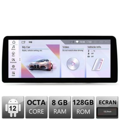 Navigatie dedicata Edotec BMW Seria I3 masini cu NBT Android ecran 12.3"8+128 4G BT