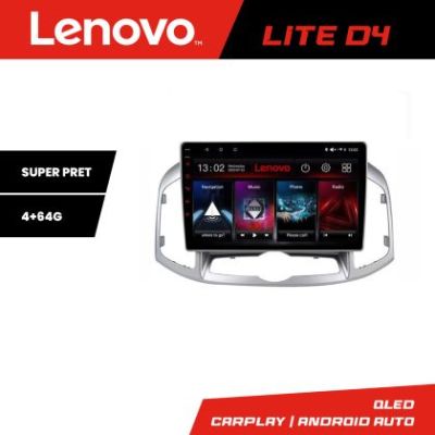 Sistem Multimedia MP5 Chevrolet Captiva 2012-2018 Manual Lenovo Kit-109 4+64 GB Android Waze USB Navigatie Internet Youtube Radio