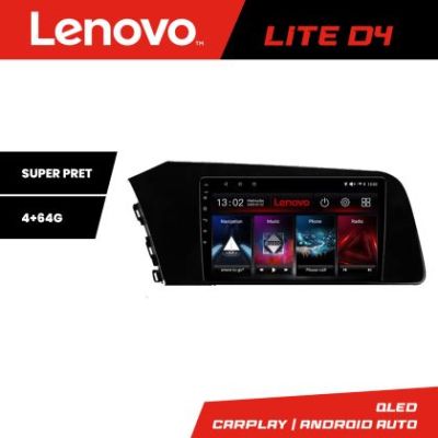 Navigatie Hyundai Elantra 2021- Lenovo Kit-elantra2021 4+64 GB Android Waze USB Navigatie Internet Youtube Radio