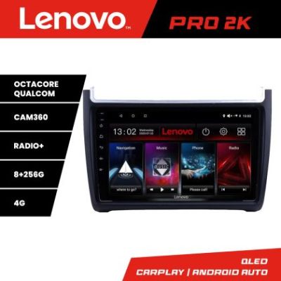 Navigatie VW Polo 2014- Lenovo Kit-655 8 core QLED 2K 8+256 360 Android Waze USB Navigatie Internet Youtube Radio