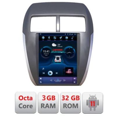 Navigație dedicată Tip Tesla Mitsubishi ASX Radio gps internet 8 Core 3+32 4G carplay android auto  GB Kit-tesla-026+LITE-9.7-3+32