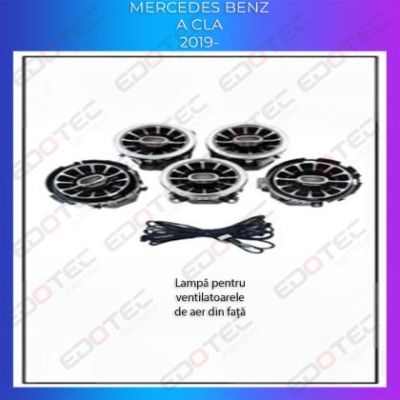 Lumini ambientale Mercedes W247-02+08 2019-2025 dedicat ventilatoare iluminate control telefon sau sistem original