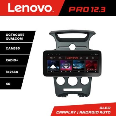 Navigatie Kia Carens 2006-2012 clima automata Lenovo PRO 8+256 12.3 inch qled android 4G DSP gps internet  KIT-carens-2006