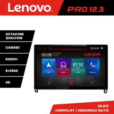 Navigatie Mitsubishi Eclipse Cross 2017- Lenovo PRO 8+256 12.3 inch qled android 4G DSP gps internet  Kit-cross-eu