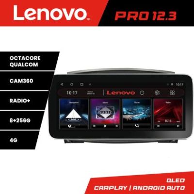 Navigatie Toyota Land Cruiser L100 2002-2006 Lenovo PRO 8+256 12.3 inch qled android 4G DSP gps internet  KIT-L105-automatic