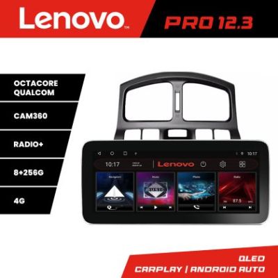 Navigatie Hyundai Santa Fe 2000-2006 Lenovo PRO 8+256 12.3 inch qled android 4G DSP gps internet  C