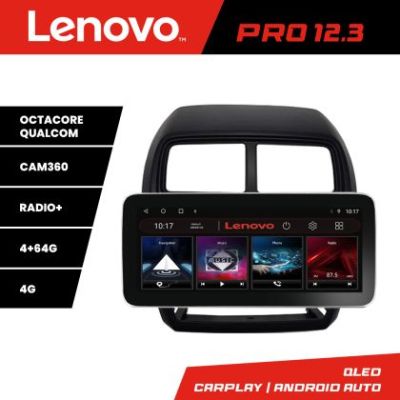 Navigatie Mitsubishi ASX 2017-2021 model facelift Lenovo PRO 4+64 12.3 inch qled android 4G DSP gps internet  Kit-026-facelift