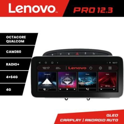 Navigatie Peugeot 308 K-038 Lenovo PRO 4+64 12.3 inch qled android 4G DSP gps internet  8Core