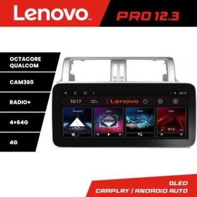 Navigatie Toyota Landcruiser J150 Prado 2014-2017 K-065 Lenovo PRO 4+64 12.3 inch qled android 4G DSP gps internet et GPS W