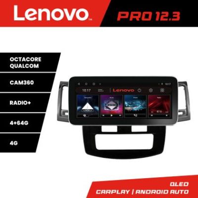 Navigatie Toyota Hilux 2008-2014 K-143 Lenovo PRO 4+64 12.3 inch qled android 4G DSP gps internet