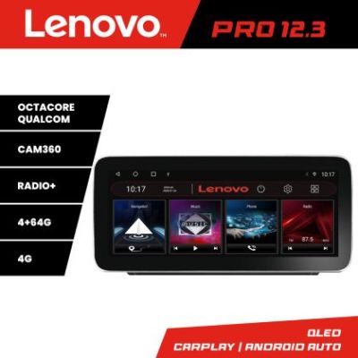 Navigatie Peugeot 2008 2020- Lenovo PRO 4+64 12.3 inch qled android 4G DSP gps internet  Kit-209-2020