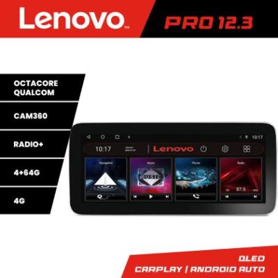 Navigatie Mercedes Clasa R K-215 Lenovo PRO 4+64 12.3 inch qled android 4G DSP gps internet  8Core